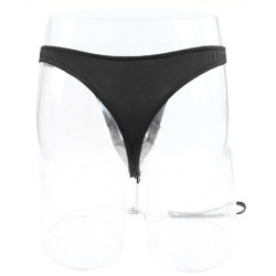 Generique String en simili avec laisse